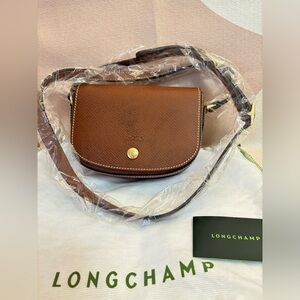 New Longchamp Leather Crossbody Bag